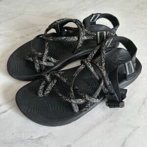 Chaco X2 Cushioned Sandal Women's sz 9 Black Dual Strap shoes hiking strappy